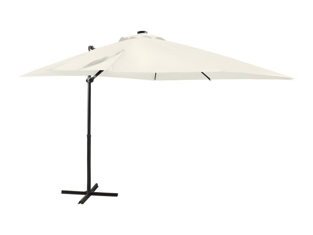 Cantilever parasol with pole and Lysvia LED Sand 250 cm AIFG12054