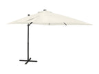Cantilever parasol with pole and Lysvia LED Sand 250 cm AIFG12054