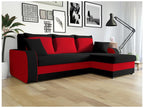 Zensova 135 Corner Sofa, Red, with Sleeping Function and Bedding Box, 238x147x80cm LPVV92755