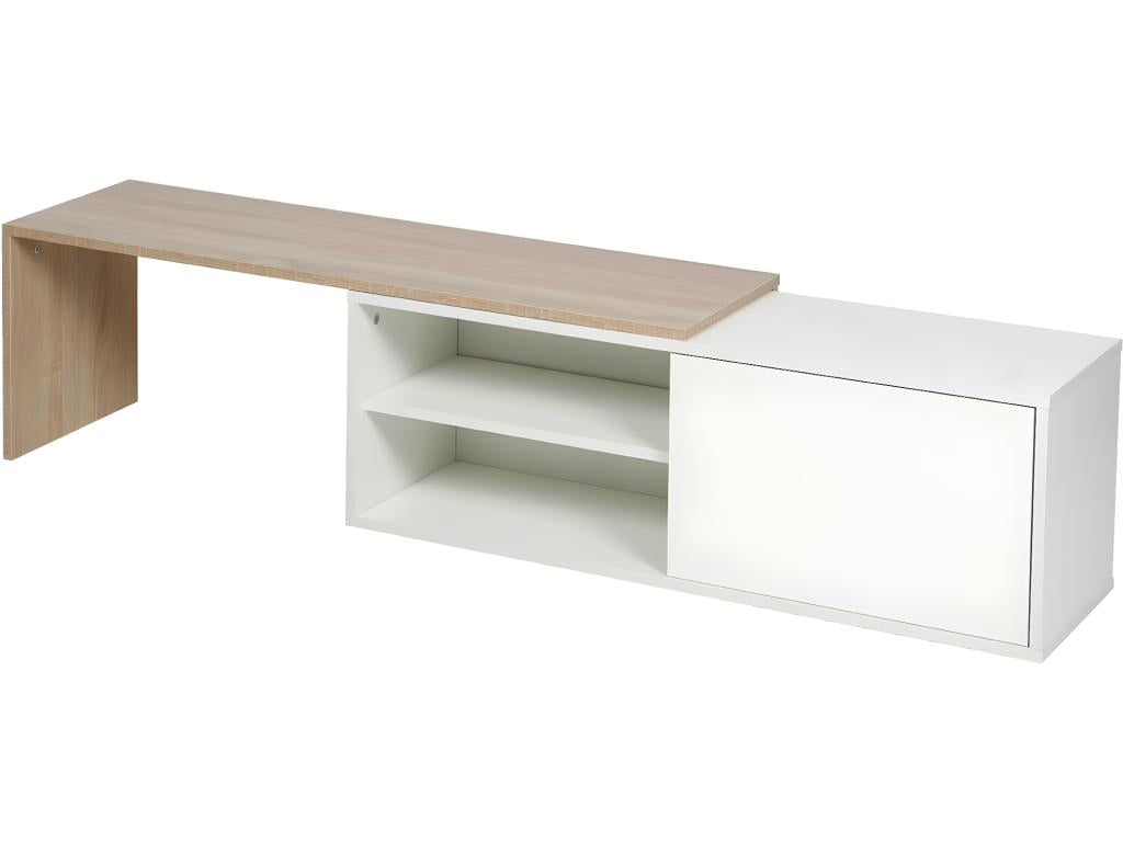 Melinda Coffee Table - White/Oak WQSV68265