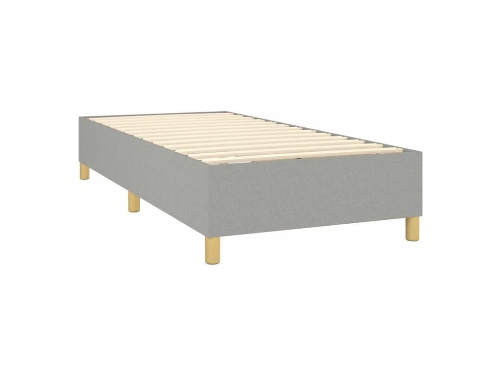 Dormeva bed base with LED mattress, light grey, 90x200 cm, fabric HACV78948