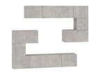 Wall-mounted TV unit, concrete grey, engineered wood, CRXQ04104