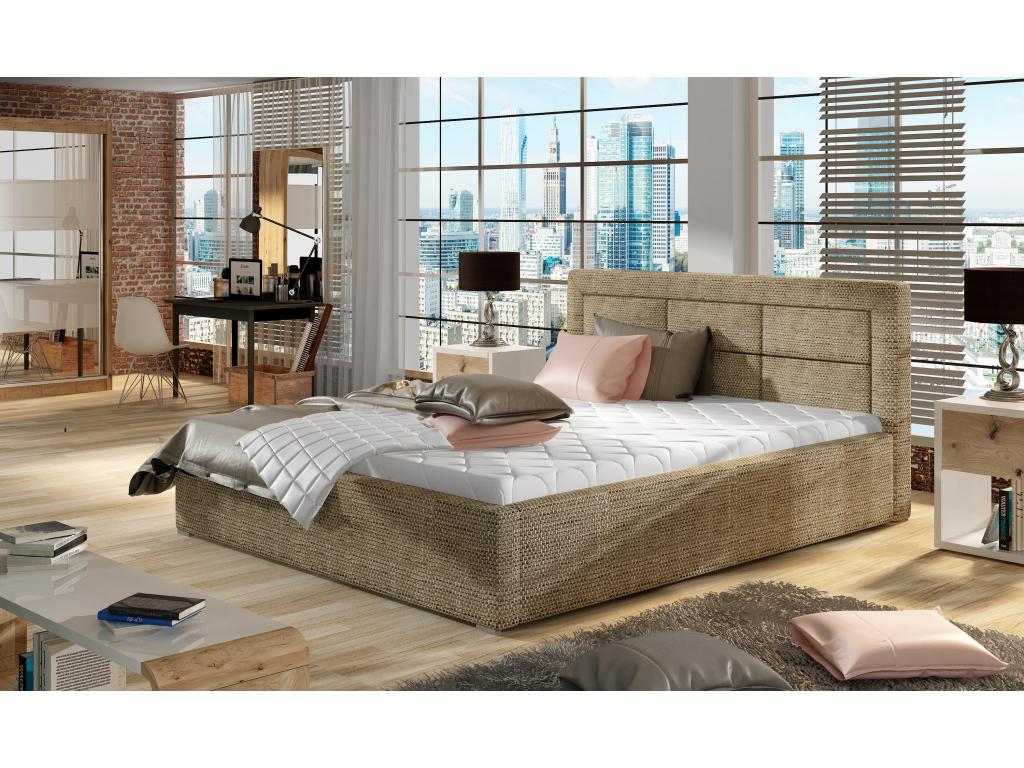 Zensova modern upholstered bed - Light Grey - 180x200 - Version with Zensova MRRF57398
