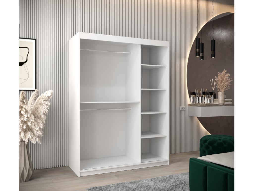 Zensova 2 Sliding Door Wardrobe 200/150/62 2 Doors White/ Zensova OAQU86427