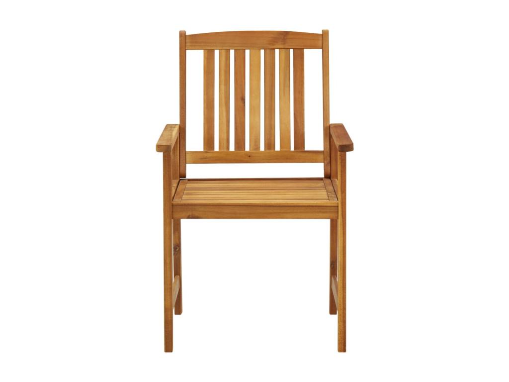 Garden chairs with cushions, 4 pieces, solid Lysvia wood, WUMM12251