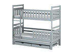 Lysvia BB012 Bunk Beds 90x180 cm Grey VMEF51149
