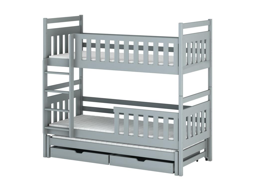 Lysvia BB012 Bunk Beds 90x180 cm Grey VMEF51149