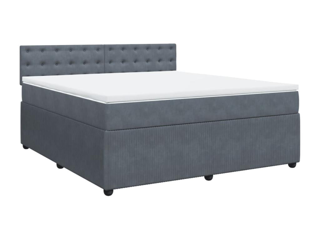 Dormeva bed base and mattress, Dark Grey 180x200cm Velvet HCYO33991