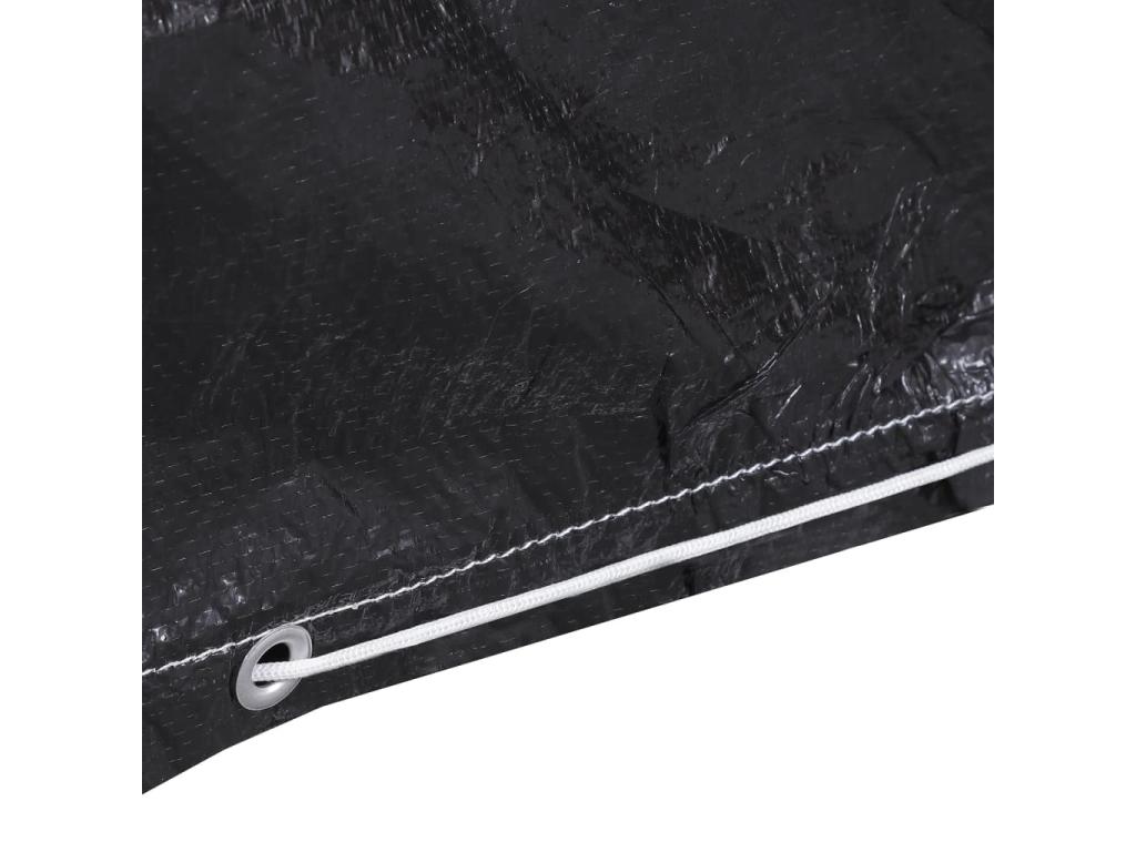 2-piece garden furniture covers with 6 eyelets for barbecue, 180x80x125cm, GRAH46952