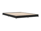 Black bed frame 135x190 cm engineered wood and metal MVNQ67490
