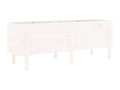 White raised garden bed 160x50x57 cm solid pine wood QMTP24253