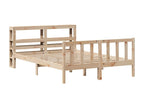Bed frame without mattress 135x190 cm solid pine wood TWQQ86861