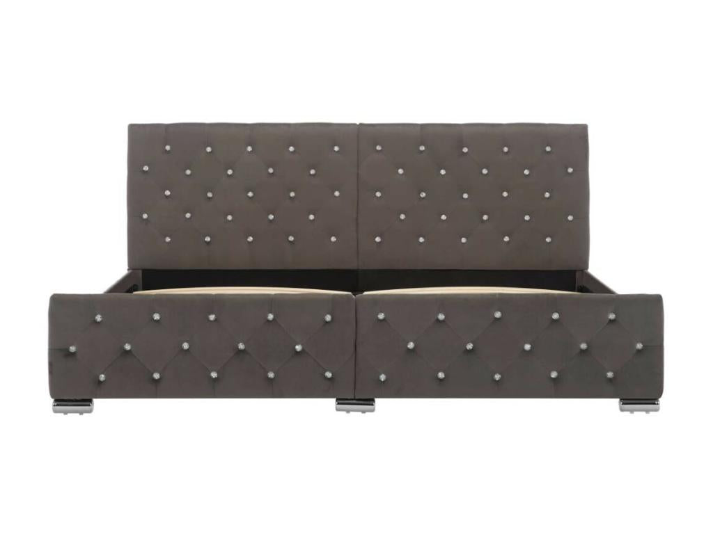 Grey Fabric Bed 180x200 3 MSZX11459