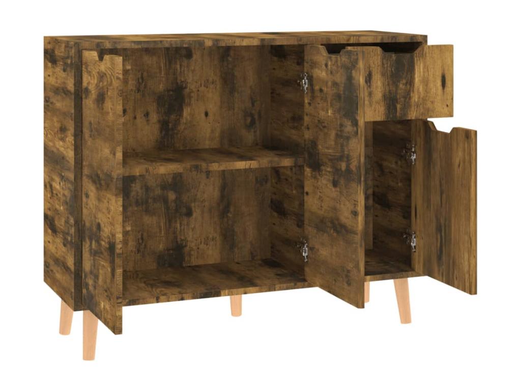 Smoked Oak Buffet 90x30x72 cm Chipboard PDAF33474