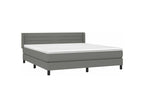 Dormeva bed base with mattress, Dark Grey 160x200 Fabric QEQN11206