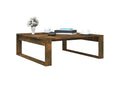 Coffee table, smoked oak, 100x100x35 cm, engineered wood, JUEX80722