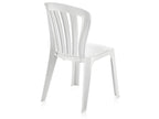 Set of 6 stackable resin garden chairs in white - Length 52 x Depth 52 x Height 88 cm VBCZ42854