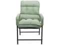 Dormeva-K40 dining chair, 160kg load capacity, adjustable metal backrest - mint green fabric/textile JXUY02035