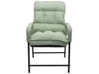 Dormeva-K40 dining chair, 160kg load capacity, adjustable metal backrest - mint green fabric/textile JXUY02035