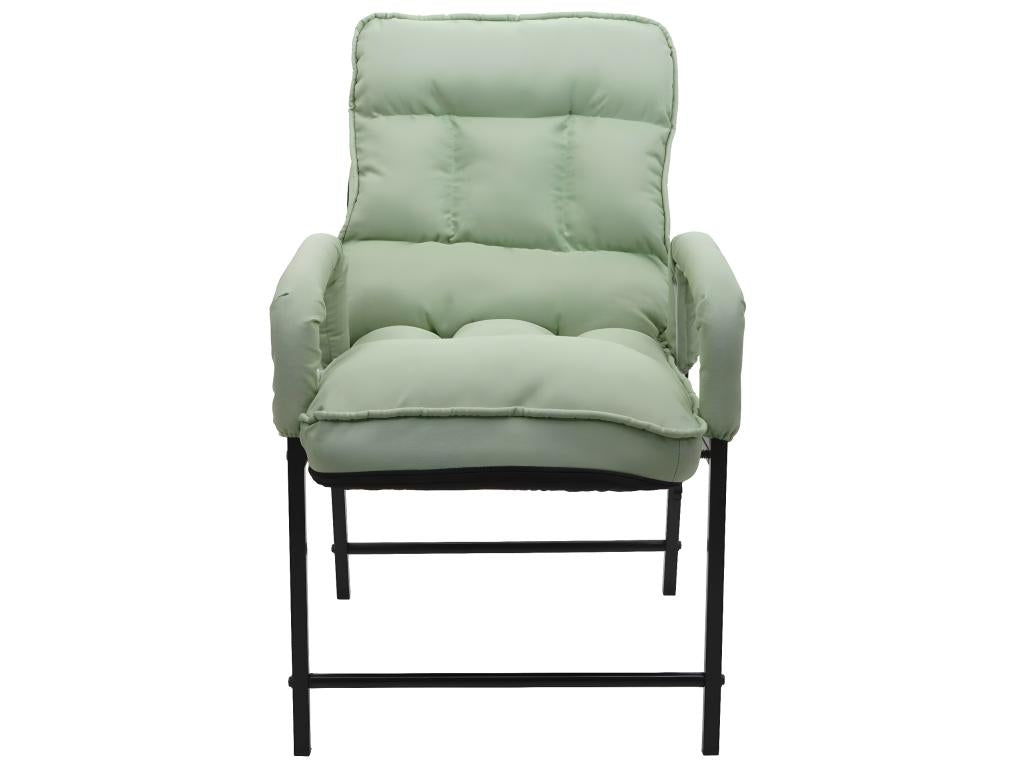 Dormeva-K40 dining chair, 160kg load capacity, adjustable metal backrest - mint green fabric/textile JXUY02035