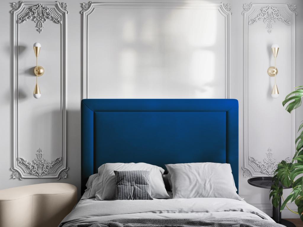 Zensova - Zensova Headboard 180x120cm in Royal Blue Velvet - 180x8x120cm UJDW00741