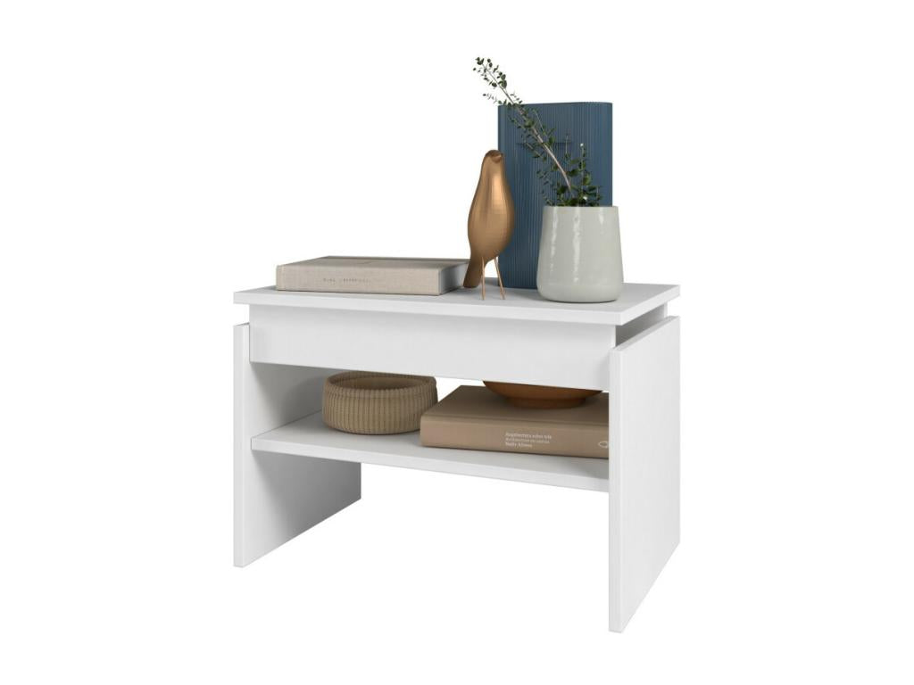 Rectangle Coffee Table 2 Niches White 54 cm MFAY92784