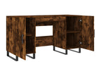 Smoked oak desk 140x50x75 cm engineered wood WZHB41279