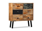 Side cabinet with 6 drawers, reclaimed solid teak OMOA15874