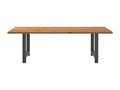 Light brown rectangular solid oak dining table ZTYT07619