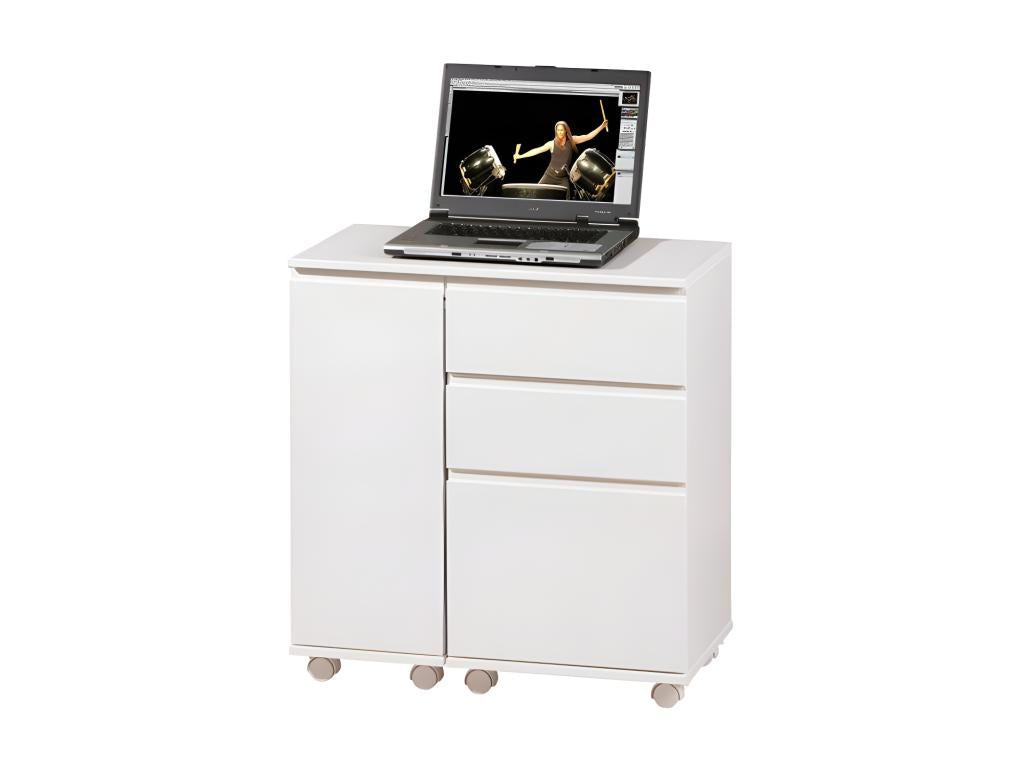 Dormeva Extendable Side Desk 121cm White LDCO09250