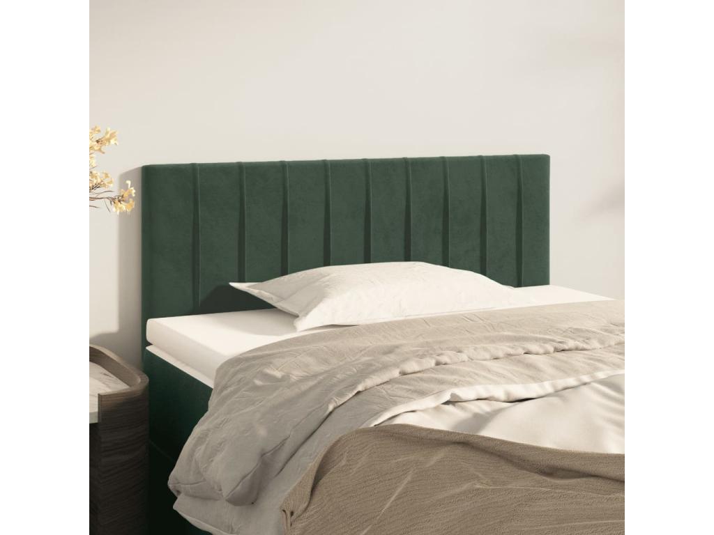 Dark Green Headboard 90x5x78/88 cm Velvet YLFD73036