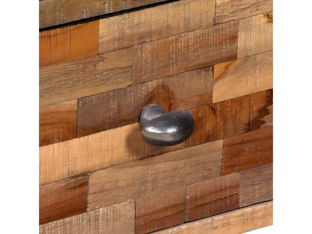 Side cabinet with 6 drawers, reclaimed solid teak OMOA15874