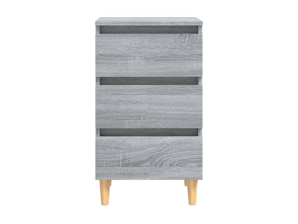Dormeva bedside table with grey wooden legs 40x35x69 PJCH42224