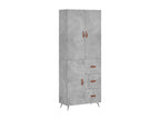 High sideboard, concrete grey, 69.5x34x180 cm, engineered wood THFN67979