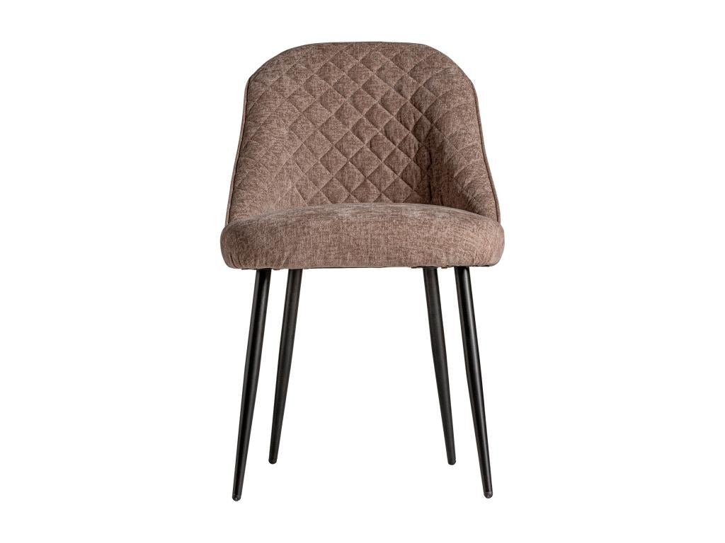 Brown polyester chair 53x62x84 cm - set of 2 UBZC17398