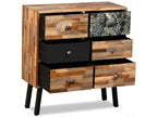 Side cabinet with 6 drawers, reclaimed solid teak OMOA15874
