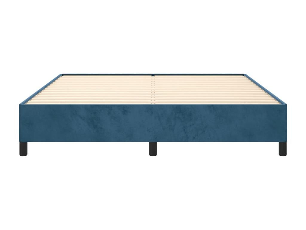Dark blue velvet bed frame (mattress not included) 180x200 cm GTDM10599