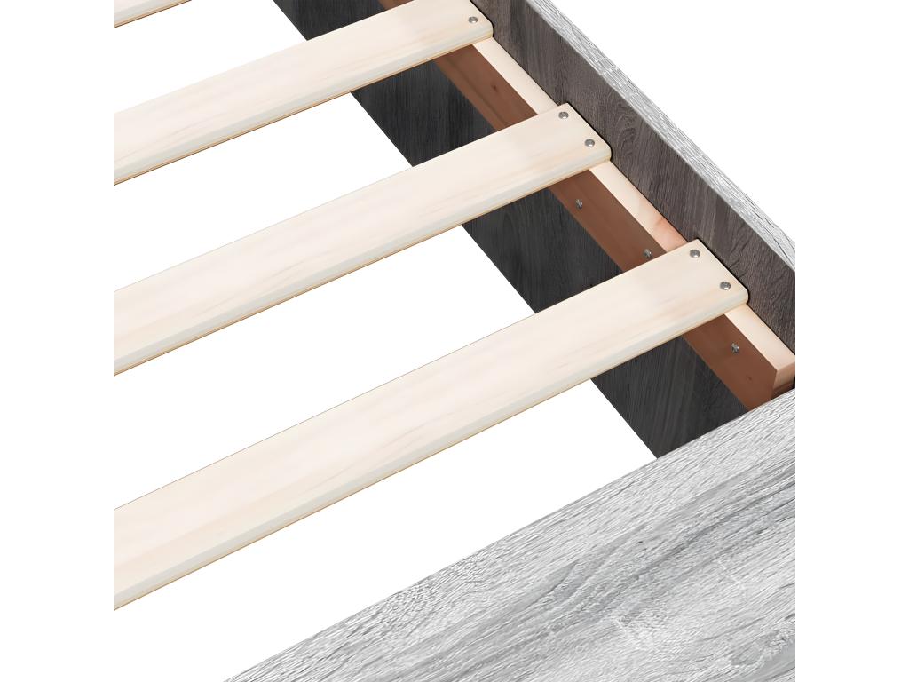 Bed frame without mattress Dormeva gray 120x200 cm SCLQ92636