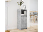 Buffet with LED lighting, concrete grey, 38x34x100 cm, engineered wood, EHGH98917