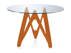 Dormeva round designer table with lacquered fiberglass finish - Dimensions D 120 x H 76 cm WLZC28189