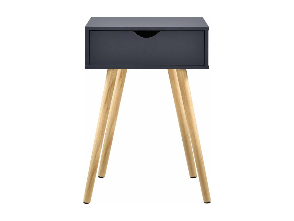 Small table with drawer, grey, 40x29.5x60 cm, 03 0003142 DEFQ06349