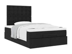 Ottoman bed frame with black mattress 120x200cm fabric UEST30643