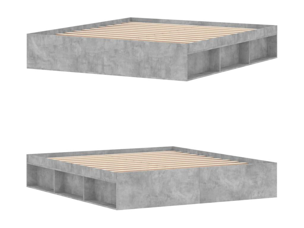 Dormeva DWRR82148 Concrete Grey Bed Frame 180x200 cm