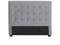 Premium Velvet Upholstered Headboard 140cm Silver Grey QQLZ10458