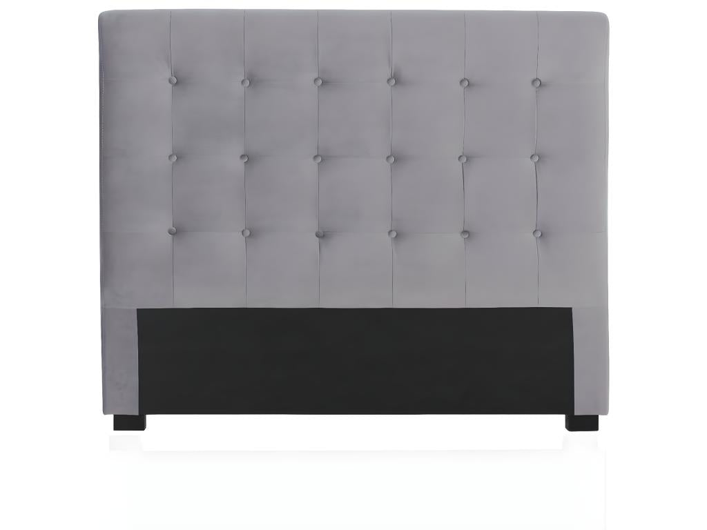 Premium Velvet Upholstered Headboard 140cm Silver Grey QQLZ10458