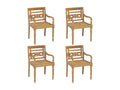 Lysvia 4-piece chairs, solid teak wood, VCOF72364