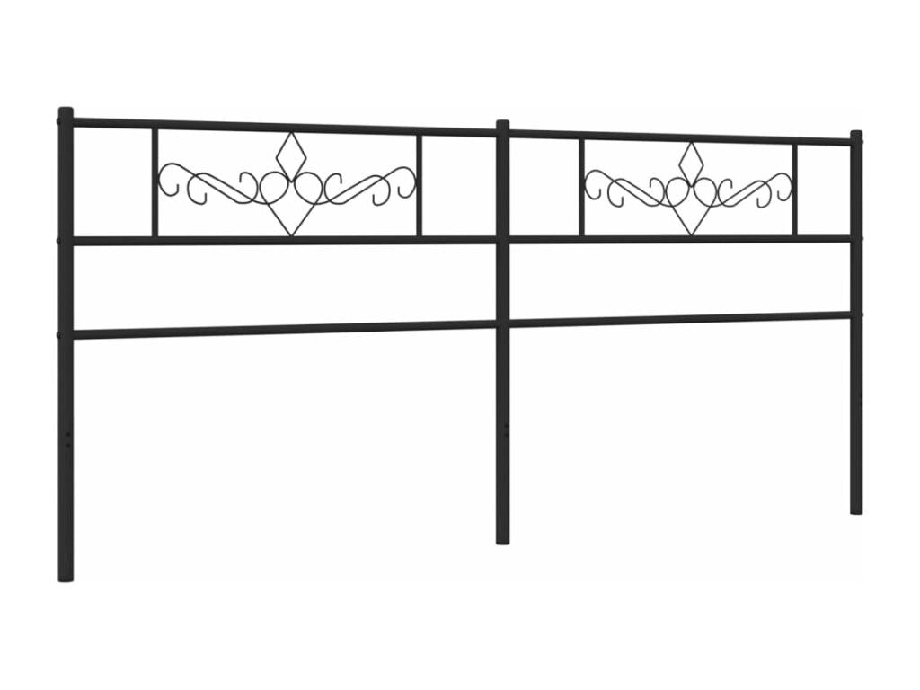 Black metal headboard 193 cm GVSE81845