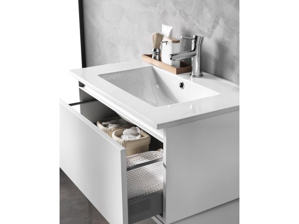 Lysvia 6-piece bathroom set, white AJTZ45444