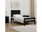 Wall-mounted headboard, black, 95.5x3x60 cm, solid pine wood, EKHZ83981