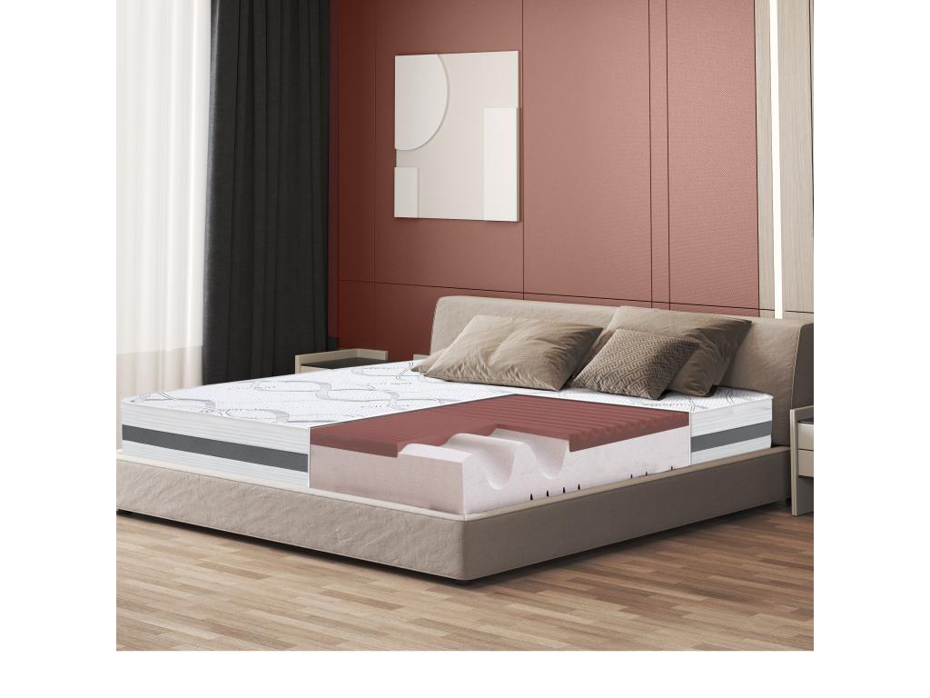 Double Mattress 145x185 with Memory Foam - Premium Quality - Height 27 cm - Made in Italy LFFO48298